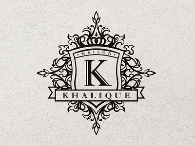 Logo for Maison Khalique (shoe designer) brand branding design graphic design illustration instagram logo photoshop shoe designer smm vector