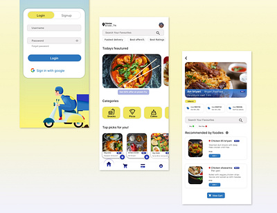 Food-delivery application 3d adobe illustrator adobe photoshop adobexd animation art branding design figma food fooddelivery graphic design illustration logo motion graphics ui uiux