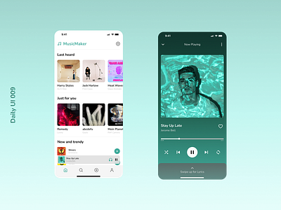 Daily UI 009 | Music Player daily ui minimalism music music player