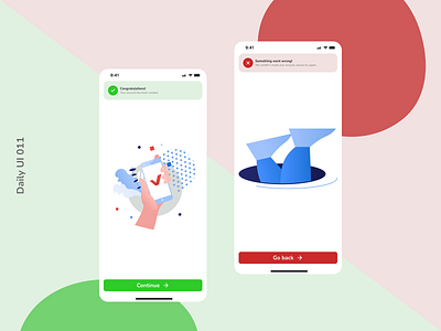 Daily UI 011 | Flash Message daily ui daily ui 011 error flash message success