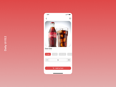 Daily UI 012 | E-Commerce coca cola daily ui 012 e commerce red