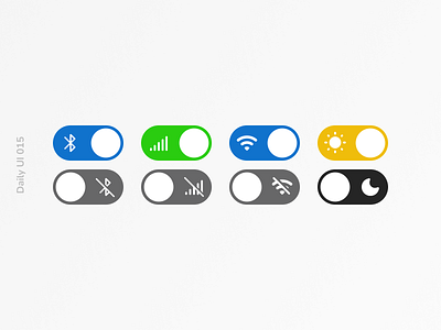 Daily UI 015 | On/Off Switch daily ui 015 ios onoff switch toggle