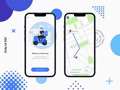 Daily UI 020 | Location Tracker daily ui 020 illustration location tracker navigation shapes