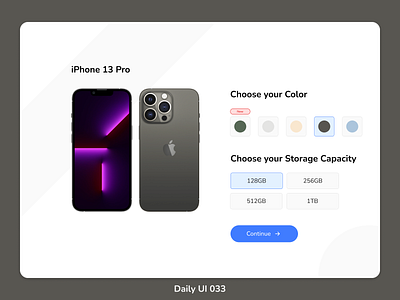 Daily UI 033 | Customize Product apple customization customize product daily ui 033 iphone