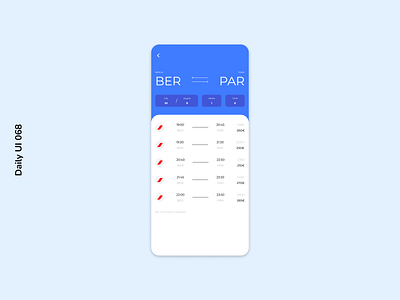Daily UI 068 | Flight Search