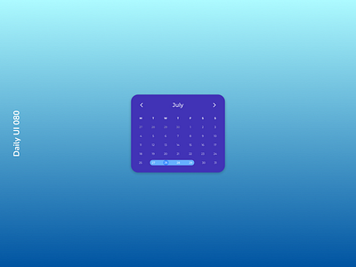 Daily UI 080 | Date Picker calendar daily ui 080 date picker