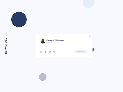 Daily UI 081 | Status Update