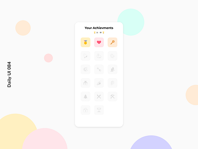 Daily UI 084 | Badge achievements badge daily ui 084 locked mobile design progress unlocked