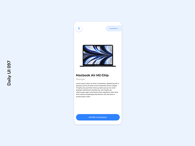 Daily UI 097 | Giveaway