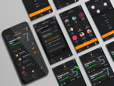 PitchUp UI | Hello Dribbble app booking contact debut first shot football football app friends hello dribbble invite iphone list location pitch previous soccer time ui card upcoming win