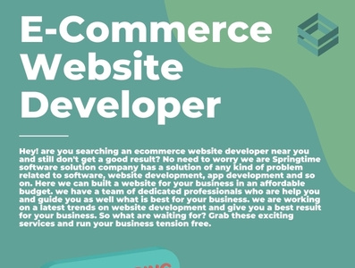 E-commerce website developer by Springtimesoftware on Dribbble