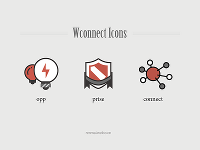 3.0 Wconnect icons connect flat icon icon，icons，rad，illustrator opp prise socail social