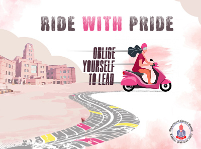 Ride with Pride! ad advertisement branding colors design icon illustration logo ui
