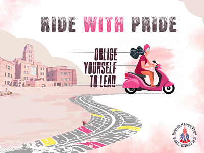 Ride with Pride! ad advertisement branding colors design icon illustration logo ui