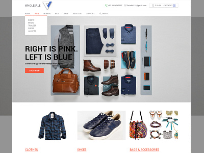 E - commerce Website - clothine commerce