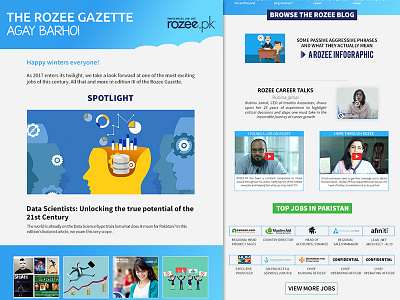 Rozee.Pk Newsletter gazette rozee the