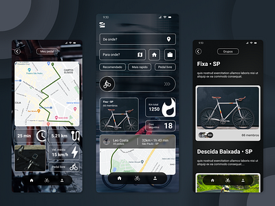 Urban Cycle app design graphic design ui ux