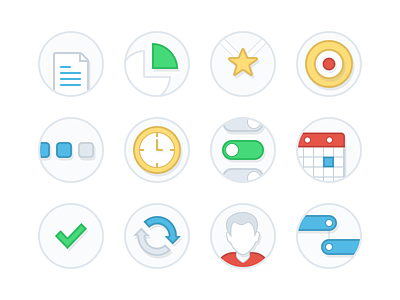 Feature Icons competition feature flat icons priority release research segments strategy