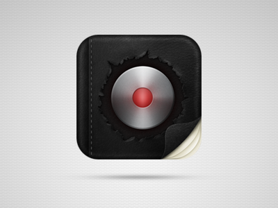 Assistant icon draft assistant button icon ios leather record texture
