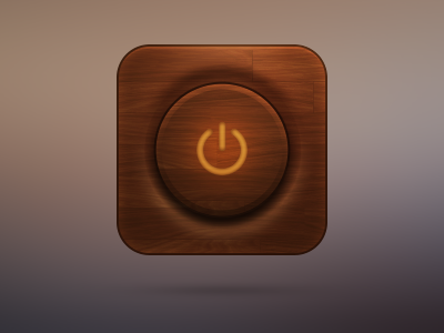 Off icon button design icon ios off switch texture wood