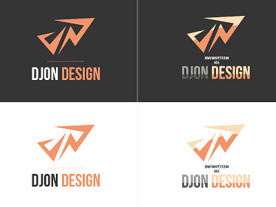 Project New personnal Logo Djon3 brand d grey j j p logo orange p personal personal logo typo
