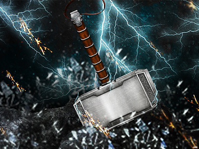 HAMMER OF THOR asgard avengers color design details hammer lightning marvel minimal minimalist mjolnir odin thor viking weapon weapons