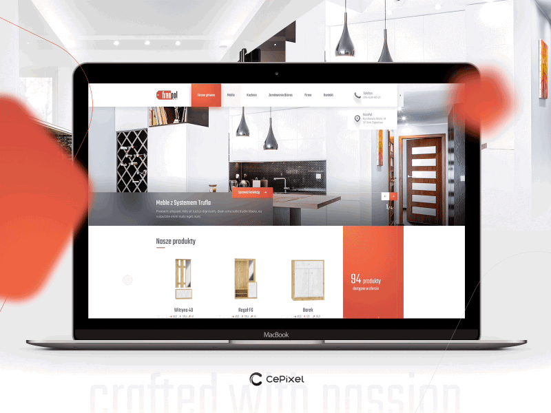 Furniture website cepixel ecommerce furniture kitchen products webdesign website