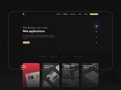 New CePixel agency application behance cepixel design software house webdesign website
