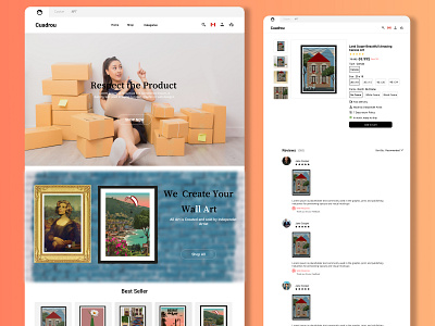 E-Commerce Wall Art Selling Website | UI/UX 3d ecommerce ui design graphic design ui ui ux ui ux inspiration ux design