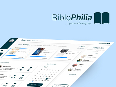 BiblioPhilia application dashboard design mobile application ui uiux user interface