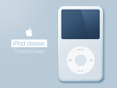 iPod classic apple button clean graph icon interface ios ipod ipod classic light metro ui