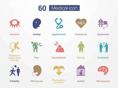 Medical icons ai clean graph icon interface medical psd ui