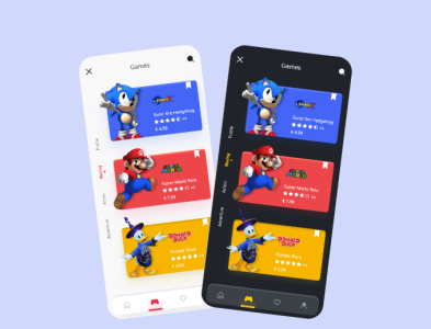 Game app UI