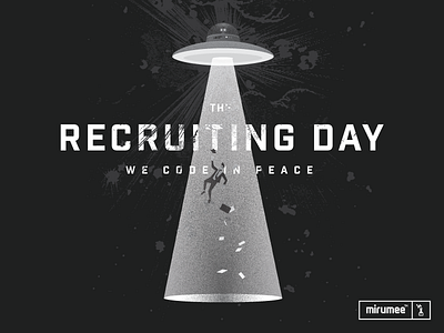 The Recruiting Day teaser RMX alien code dev fromthetrunk illustration mirumee remix space ufo vector