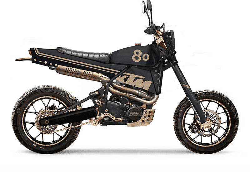 Custom KTM "1980" custom design free fun graphic ktm motorcycle ride whatif