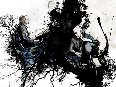 Illustration Archives - Możdżer Danielsson Fresco. band drawing illustration jazz music old poster roots wacom