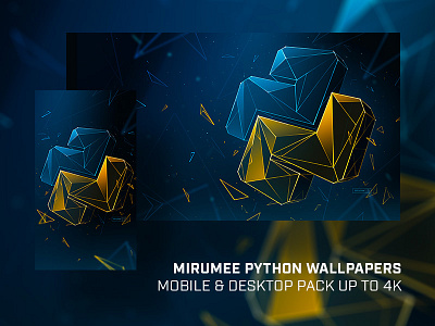 Mirumee Python Wallpaper Pack (with download) artwork design handmade illustration logo mirumee python quality wallpaper webdesign