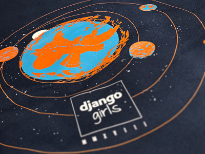 Django Girls Artwork 2k18 branding design django drawing handmade illustration logo typography vector