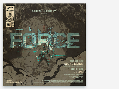 the Force - cover. artwork design drawing illustration quality typography