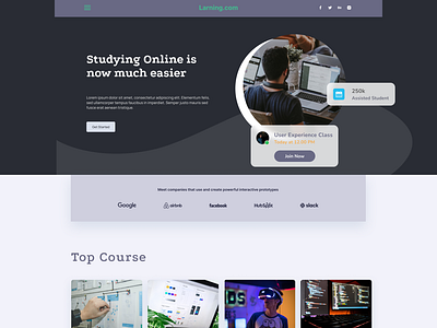 Larning.com-education Landing page