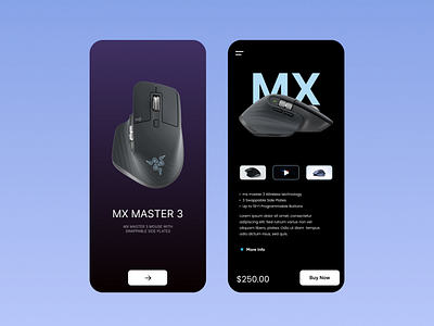 Logitech MX master App android app best bestui branding design iso logitech mobile mouse typography ui uiux user interface ux web