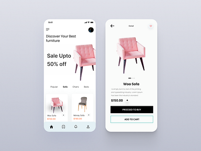 Furniture shop mobile app