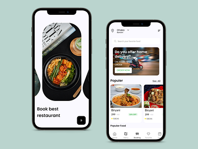 Food Delivery App Concept app branding deliveryapp design food mobile typography ui user interface ux