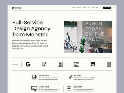 Agency Web Landing page app branding design mobile typography ui user interface ux