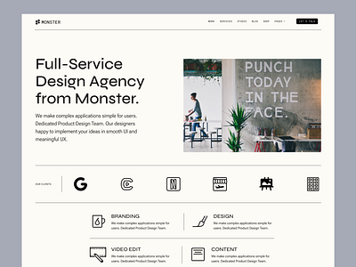 Agency Web Landing page