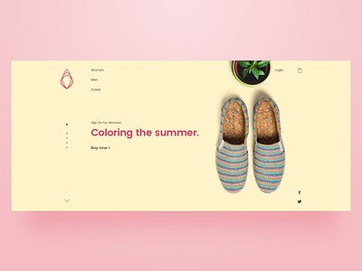 Ahimsa Redesign clean desktop ecommerce landingpage minimal redesign shoes ui vegan website