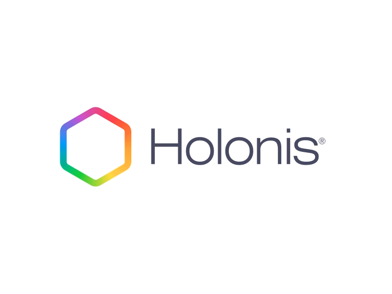Holonis Rebrand brand colorful design holonis identity logo minimal rainbow