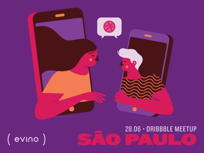 São Paulo Dribbble Meetup design dribbble event illustration invite meetup rsvp são paulo vector