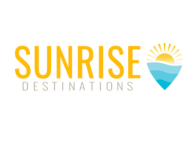 Sunrise Destinations Logo branding identity logo