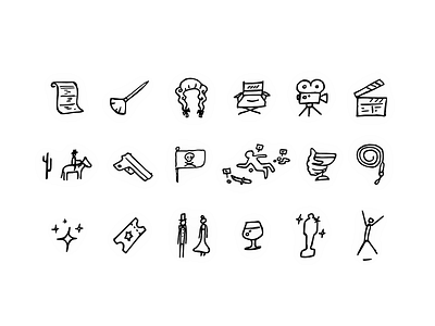 Sketch style icons